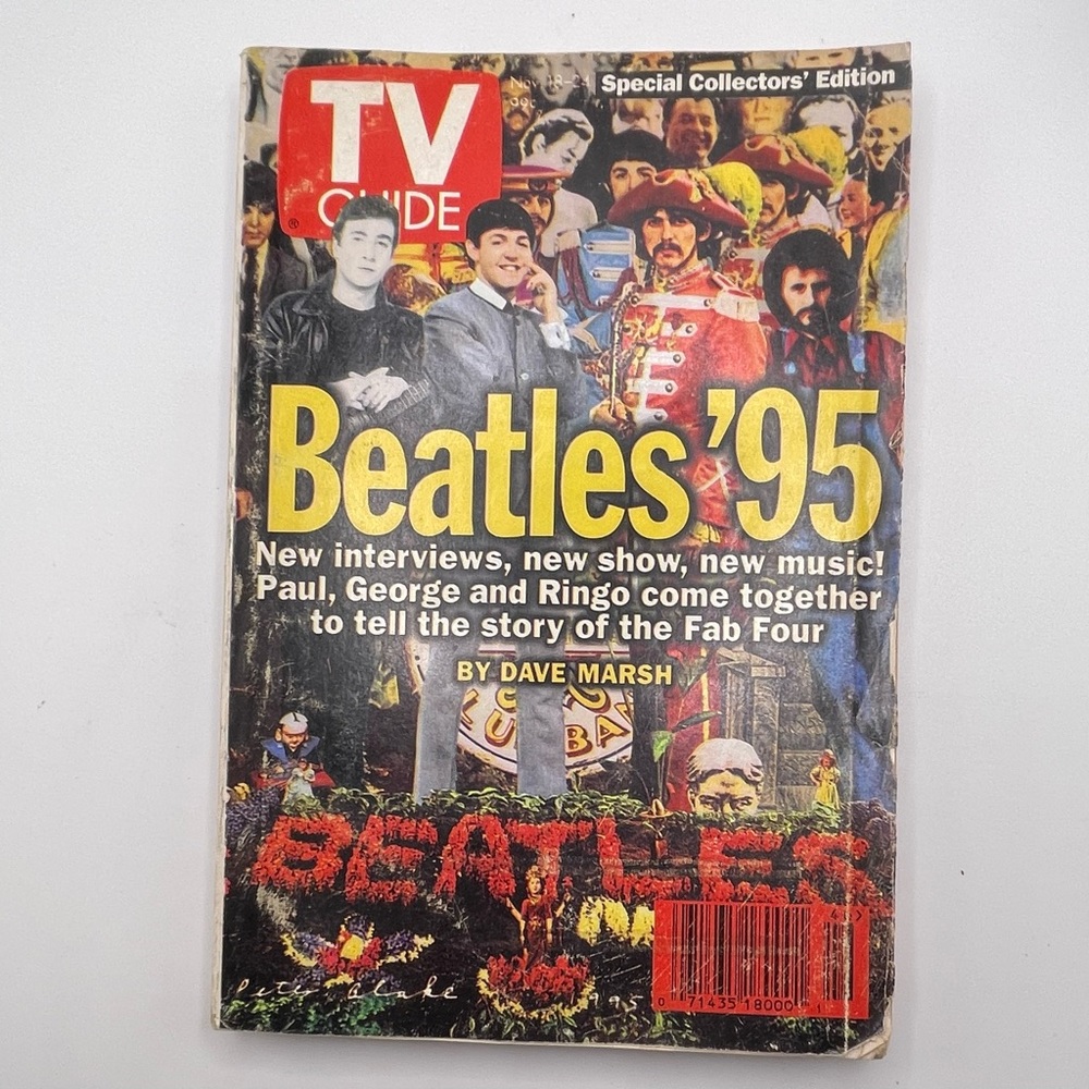 TV GUIDE November 18-24 1995 Special Collectors Ed. BEATLES '95 Cigarette Ads
